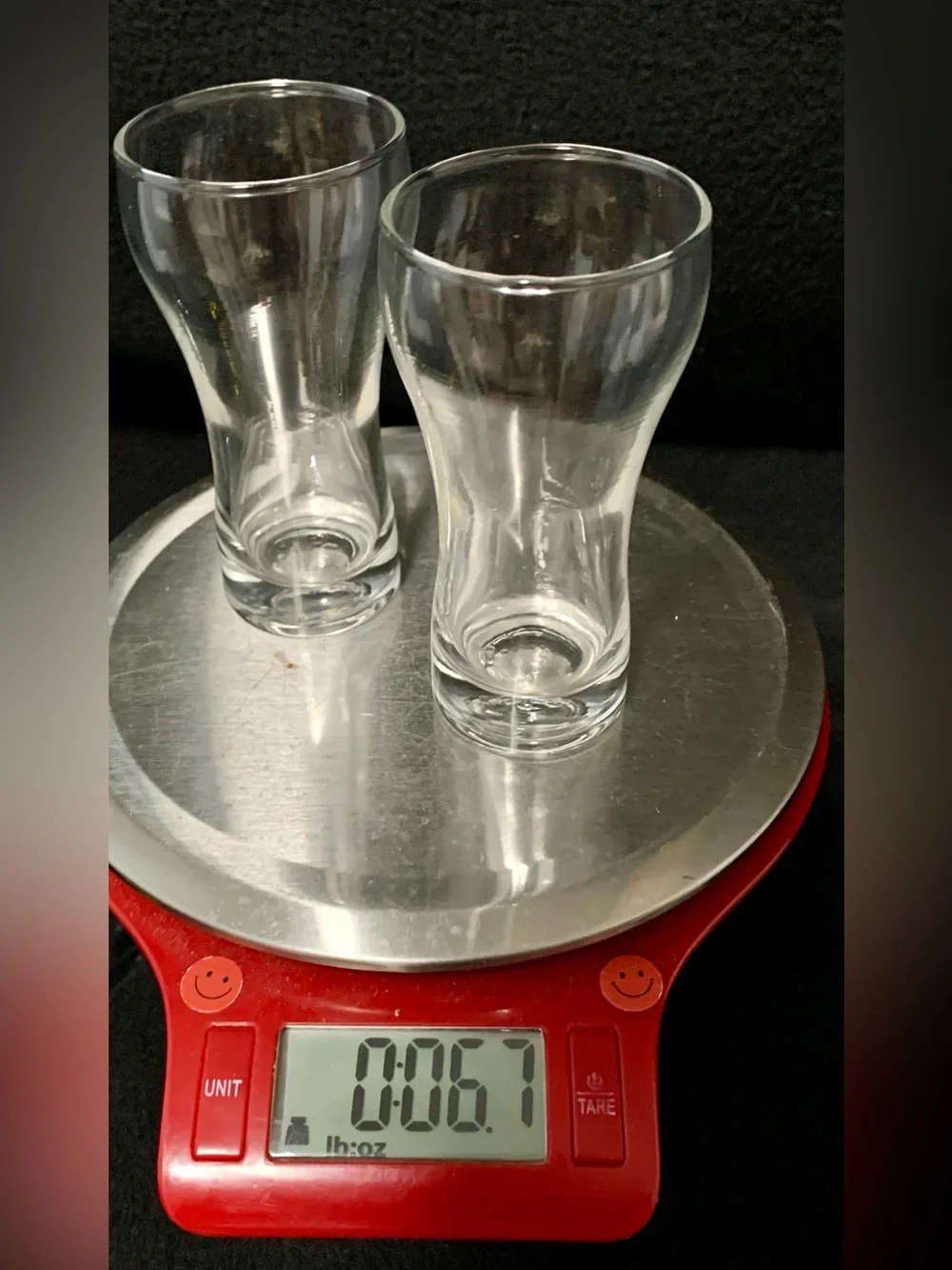 🔍 Choice of (2) Glass Sets – Matching Pair or Mismatched Mini Glasses